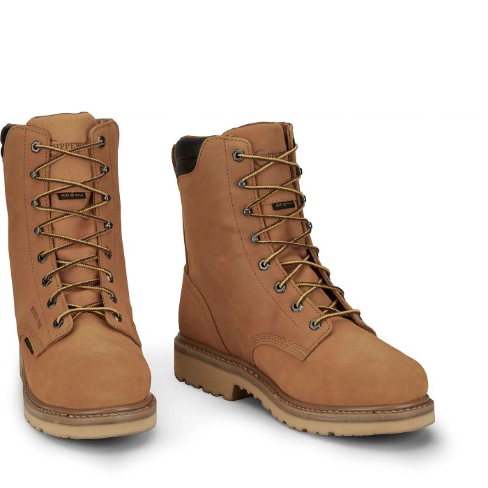 Shop Northbound 8" Waterproof Insulated Steel Toe Lace Up in brown.